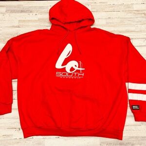 Universal Lo Lifes ULL South Apparel Red Hoodie #17 Men’s XXL Sweatshirt